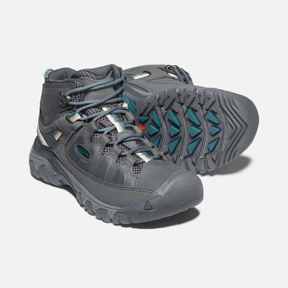 Botas de Seguridad Keen Mexico Grises Oscuro - Mujer Targhee Iii Waterproof Mid - XG7015846